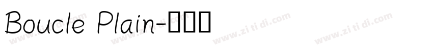 Boucle Plain字体转换